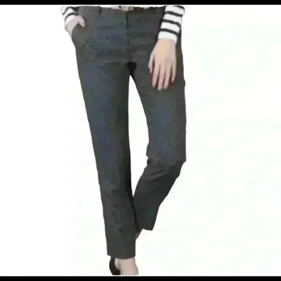 Boden Women’s Size 6L Gray Polkadot Wool Crop Slim Pants Career Straight‎ Leg - Picture 5 of 15